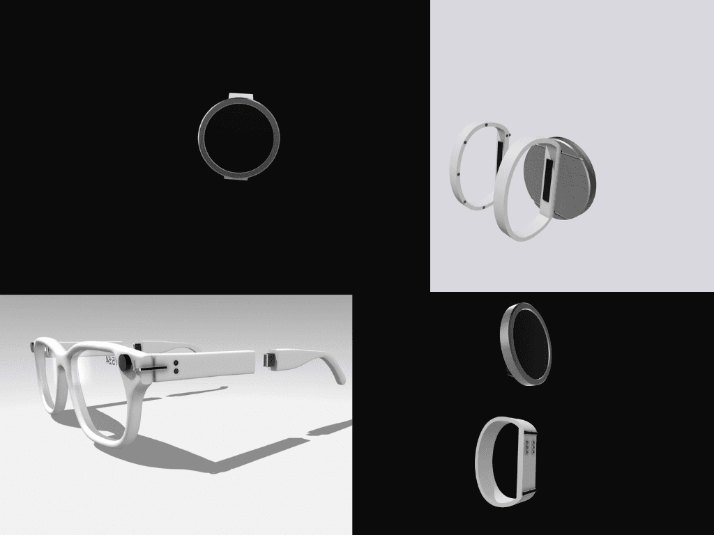 Modular AR Glasses with Magnetic Hand-Tracking Bands